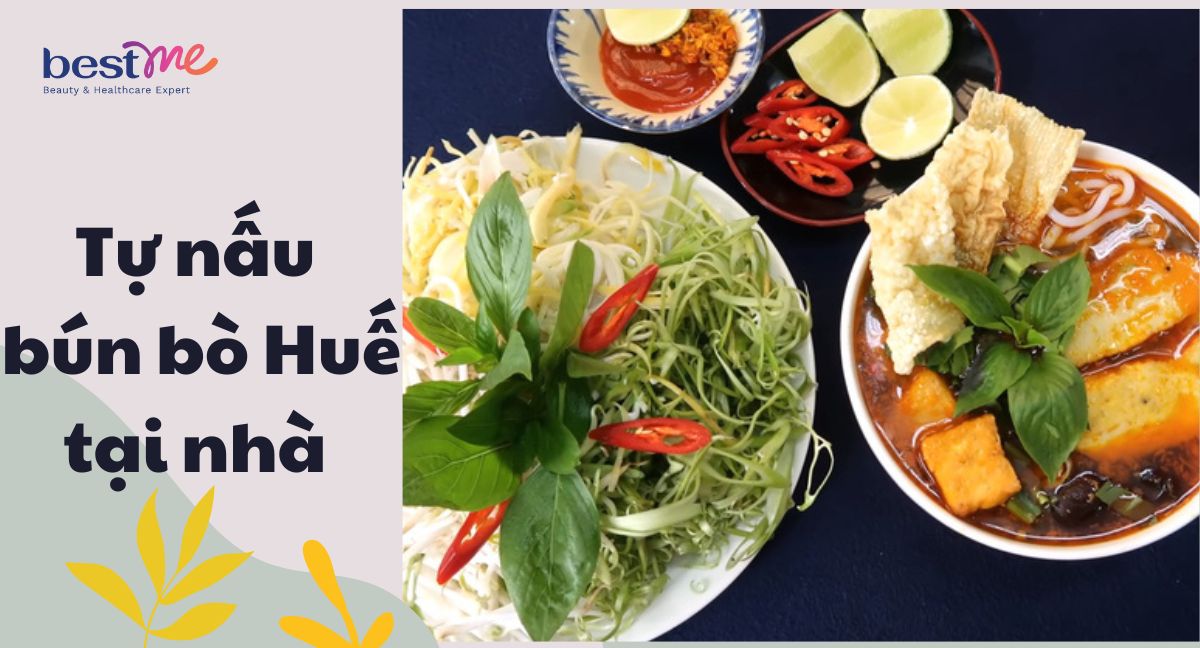4 bước tự nấu bún bò Huế chay ngon khó cưỡng