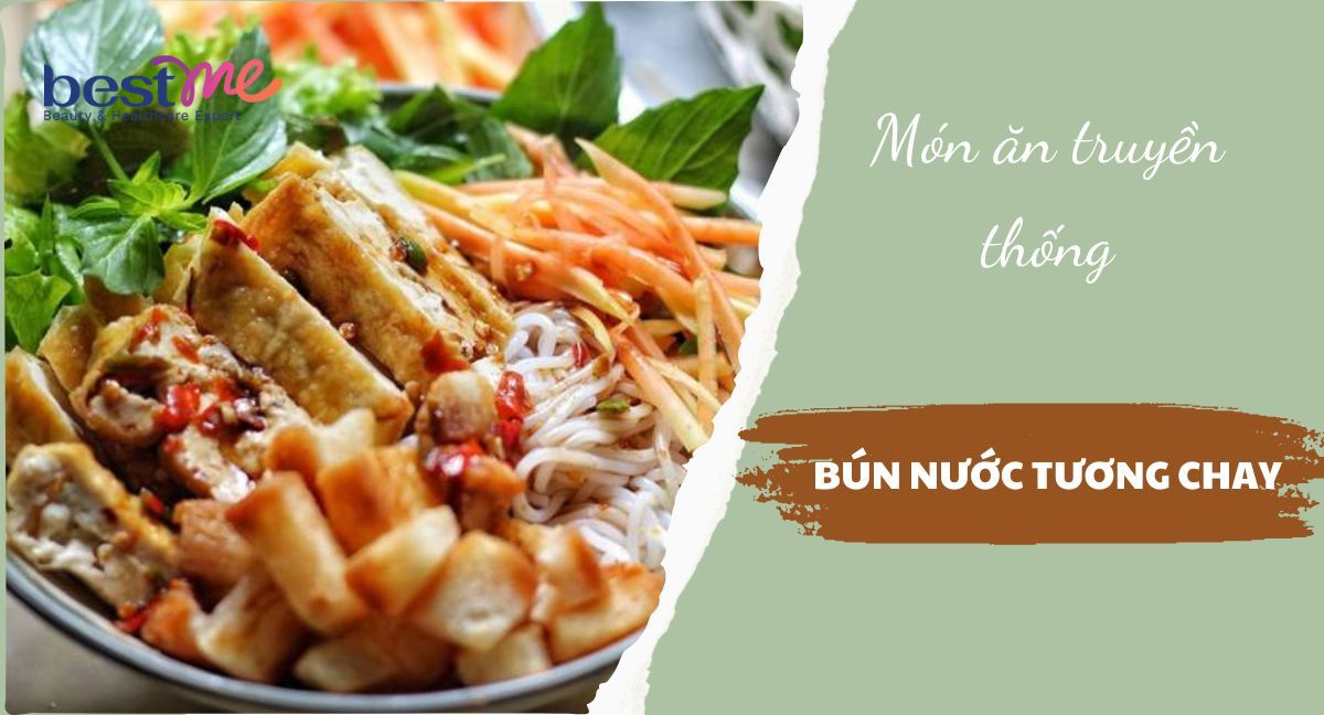 Cách làm bún nước tương chay ăn với đậu hũ giòn tan chỉ với 15 phút 