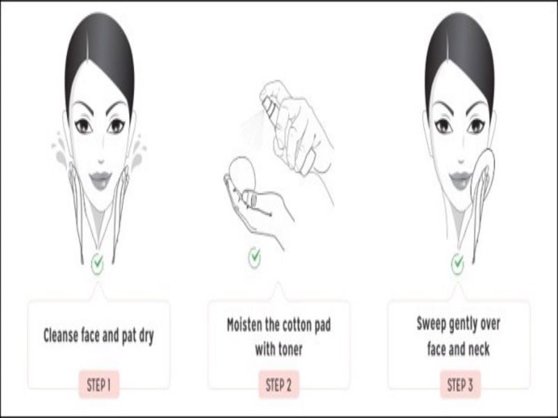 Tẩy trang với nước hoa hồng không cồn vẫn giữ được làn da sạch mịn màng