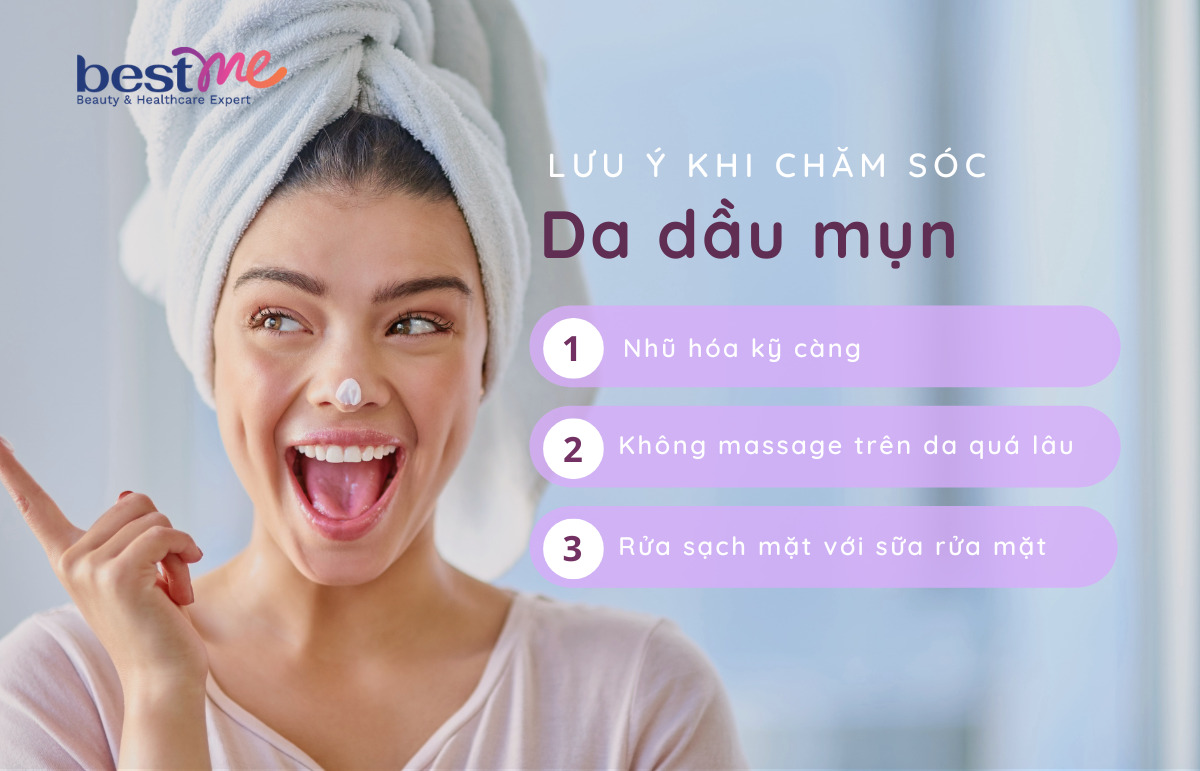 Những lưu ý khi sử dụng dầu tẩy trang cho da dầu mụn
