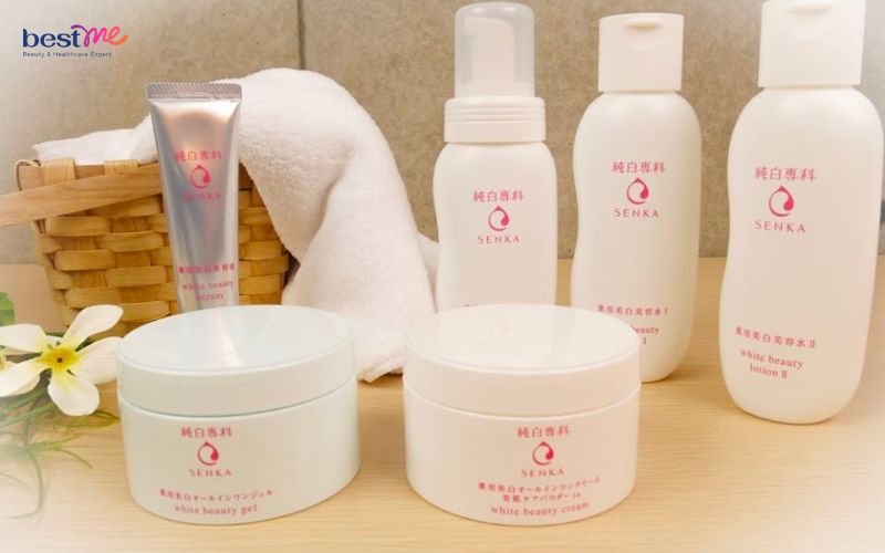 Kem dưỡng trắng da của Nhật Senka White Beauty All In One