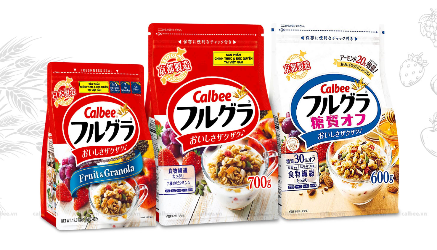 Ngũ cốc Calbee của Nhật giàu chất dinh dưỡng