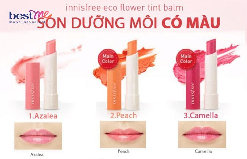 Son dưỡng môi có màu Innisfree Eco Flower Tint Balm