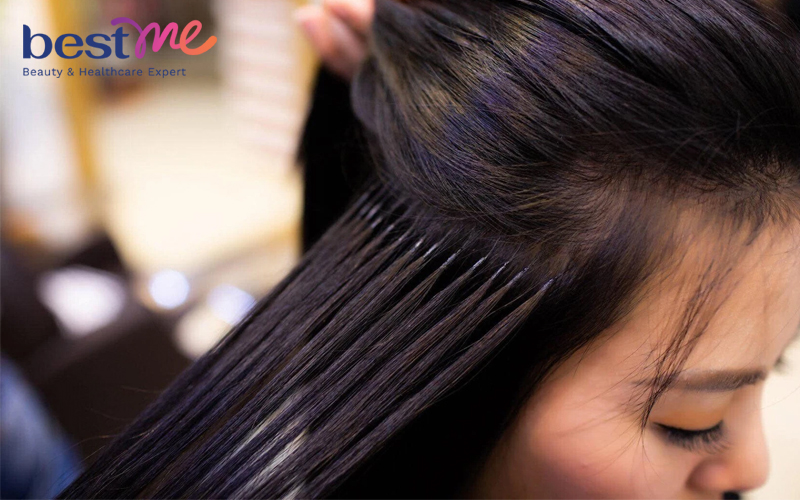 Nối tóc bằng bím keo