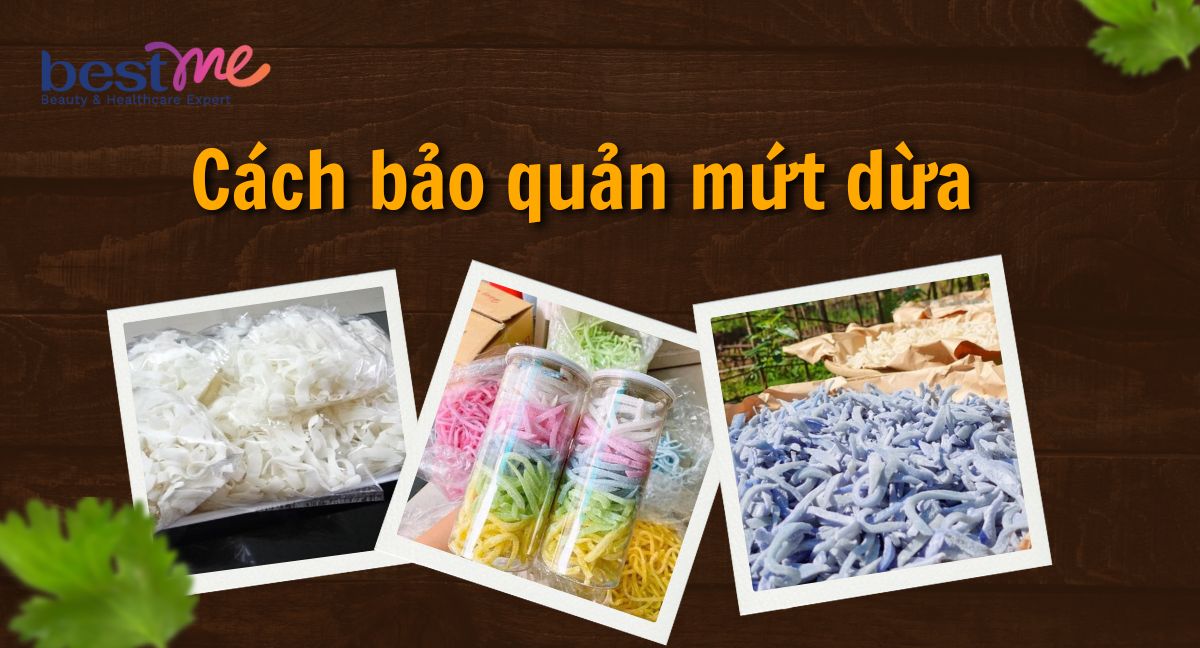 Cách bảo quản mứt dừa lâu và không bị chảy nước