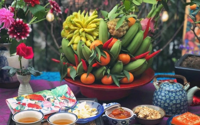 Cách bày mâm ngũ quả miền Trung ngày tết 2026 đẹp ý nghĩa nhất - 6