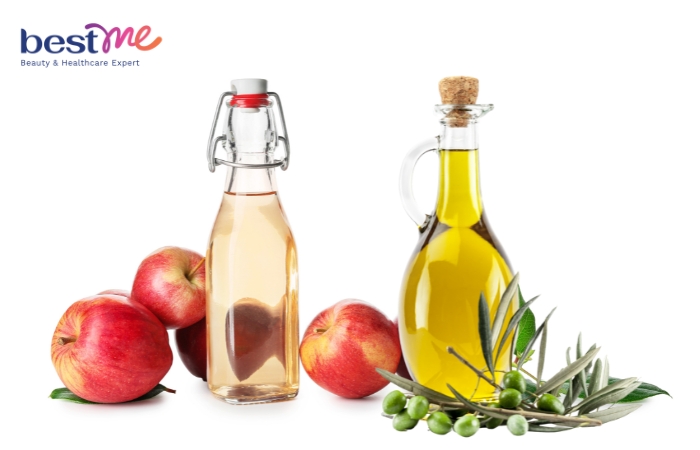Mặt nạ dầu olive và giấm