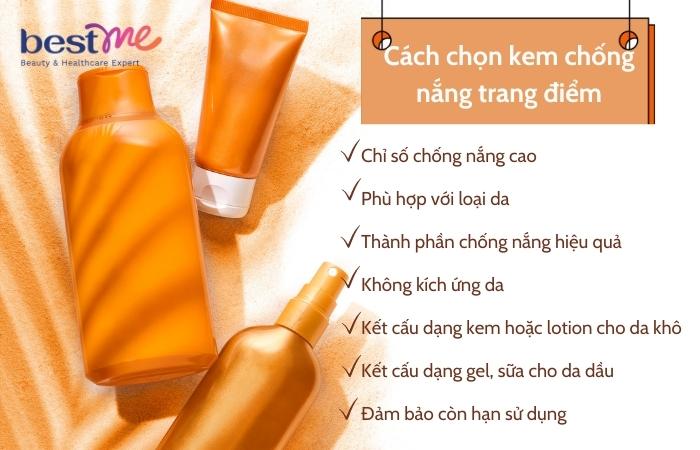 Hướng dẫn cách chọn kem chống nắng trang điểm