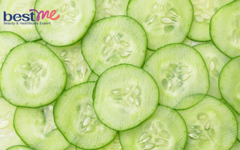 Dưa chuột - giấm táo giúp làm sạch và cung cấp độ ẩm cho da  