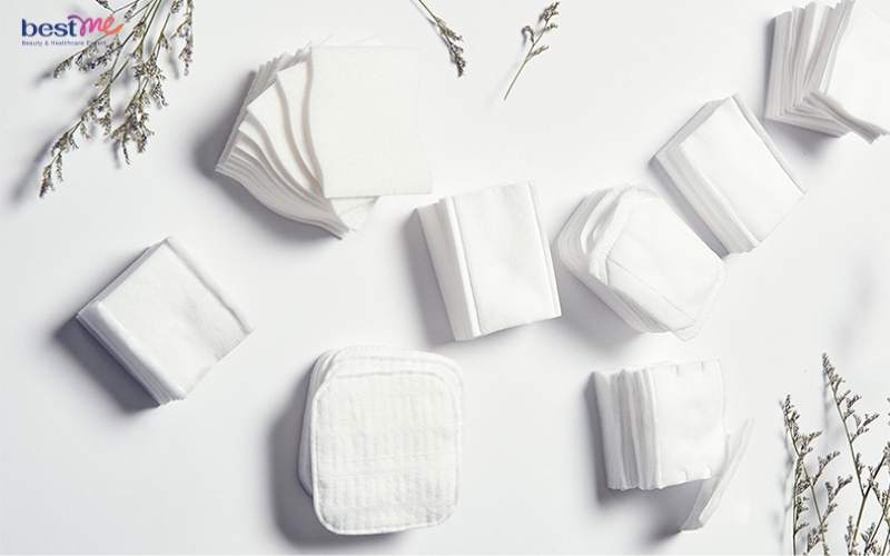 Bông tẩy trang sẽ có 3 hình dáng chính là tròn, vuông, chữ nhật