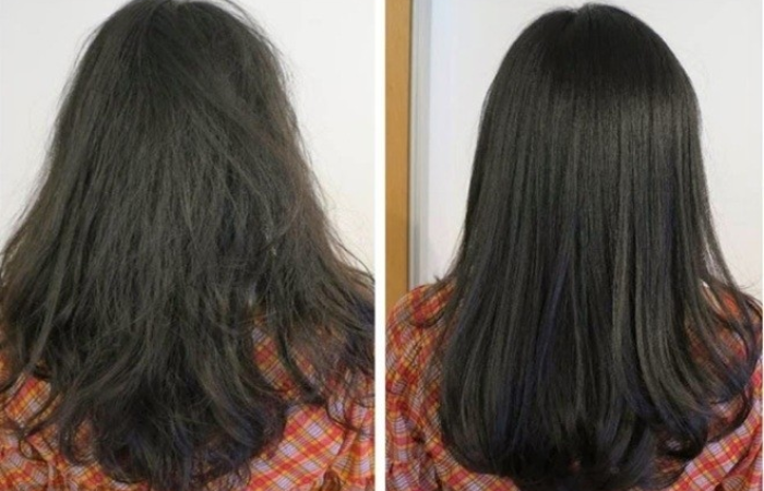 Tóc đủ ẩm sẽ có vẻ ngoài suôn mượt