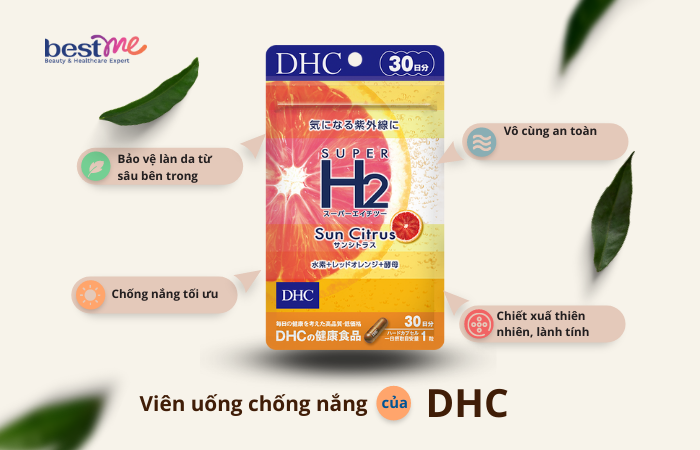 Review thiết kế bao bì viên uống chống nắng DHC