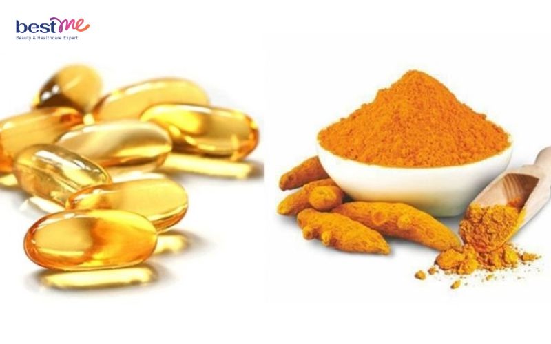 Trị mụn trứng cá bằng vitamin E và tinh bột nghệ