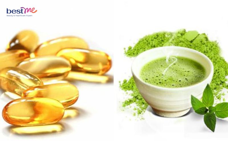 Mặt nạ vitamin E và bột trà xanh