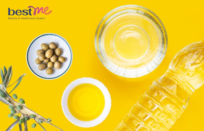 Dưỡng da toàn thân bằng dầu oliu và giấm trắng