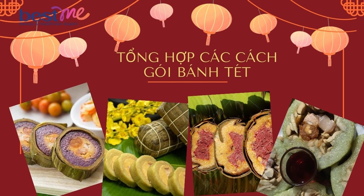 Tổng hợp các cách gói bánh tét siêu đơn giản và đẹp mắt
