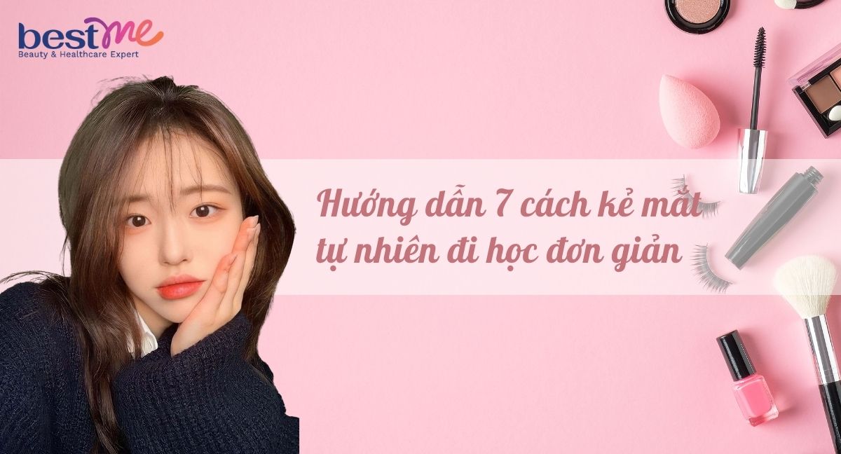 Hướng dẫn 7 cách kẻ mắt tự nhiên đi học đơn giản cực dễ