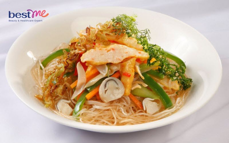 cach-nau-bun-kho-xao-chay-ngon-nhu-nha-hang-9 Cách nấu bún khô xào chay ngon như nhà hàng - 9