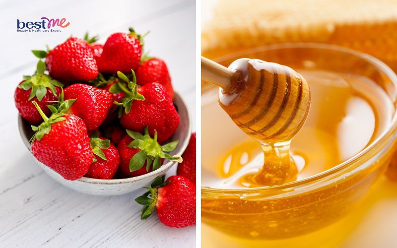 Mặt nạ tẩy da chết tự nhiên với dâu tây và mật ong