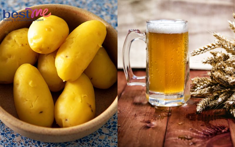 Công thức dưỡng da với bia và khoai tây 