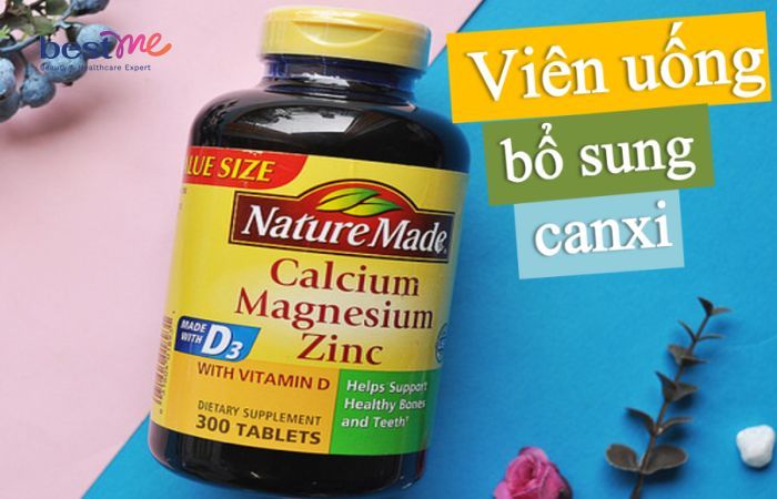Canxi cho mẹ sau sinh Nature Made Calcium