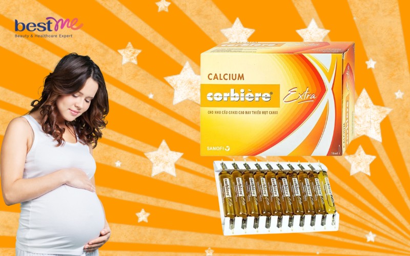 Canxi hữu cơ dạng uống Calcium Corbiere cho bà bầu