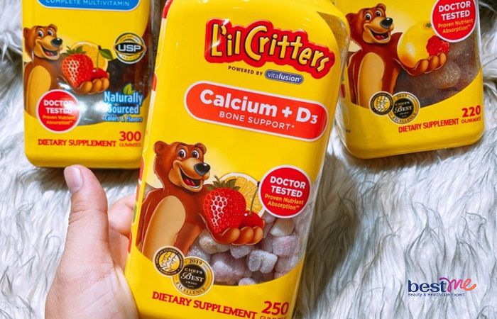 Kẹo dẻo bổ sung canxi L’il Critters Calcium Gummy Bears