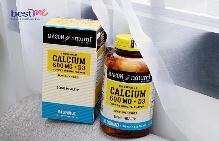 Mason Natural Chewable Calcium 600 Mg + D3