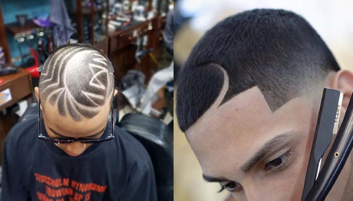 Đường kẻ vạch ở phía đỉnh đầu