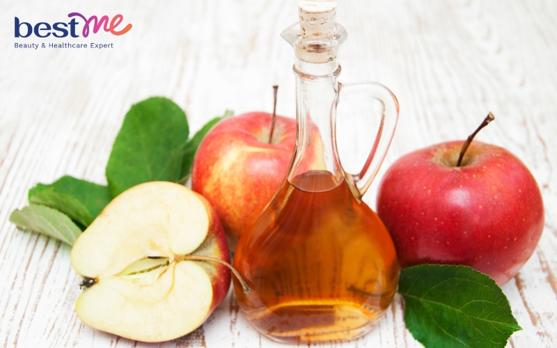 Giấm táo giúp cân bằng độ pH và giảm tiết dầu cho da dầu hiệu quả