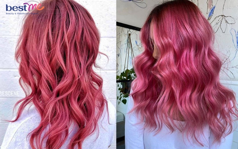 Chia sẻ công thức nhuộm tóc màu hồng tím lên màu chuẩn, đẹp - 5