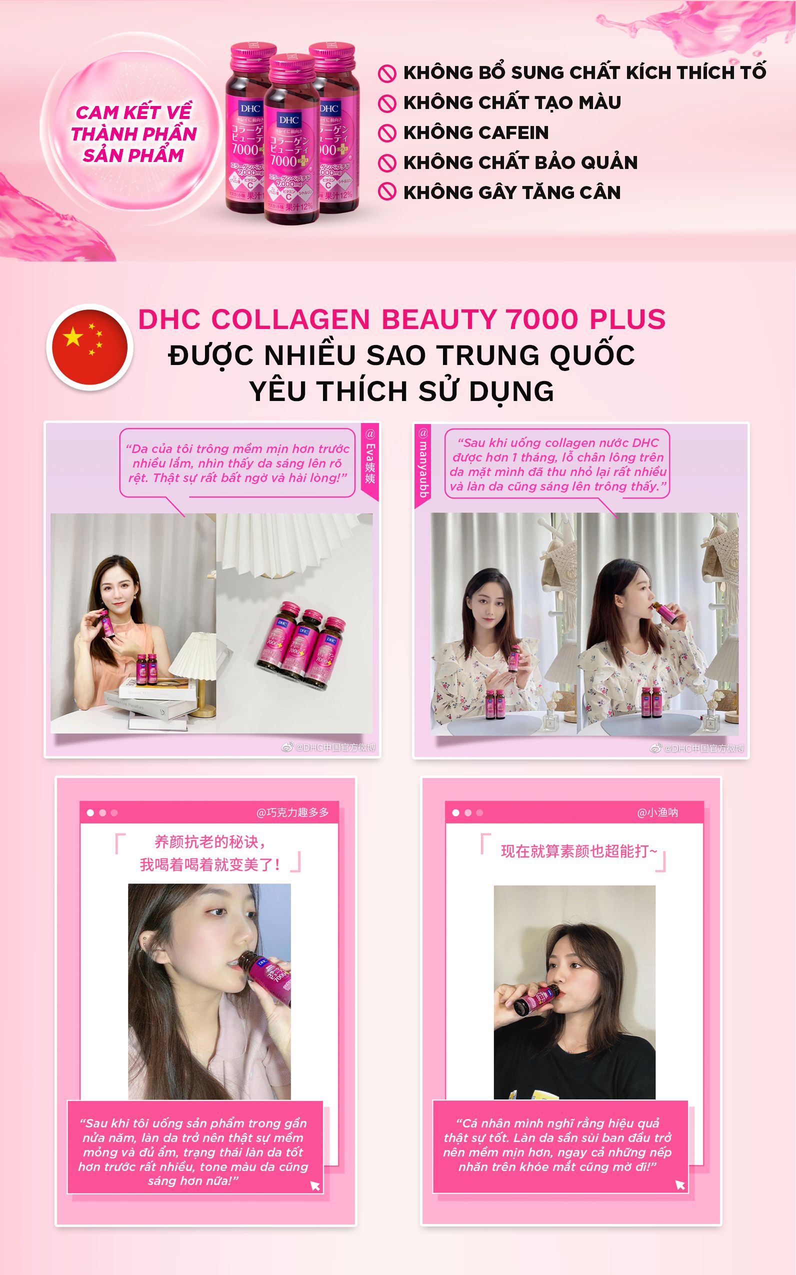 Review collagen nước DHC