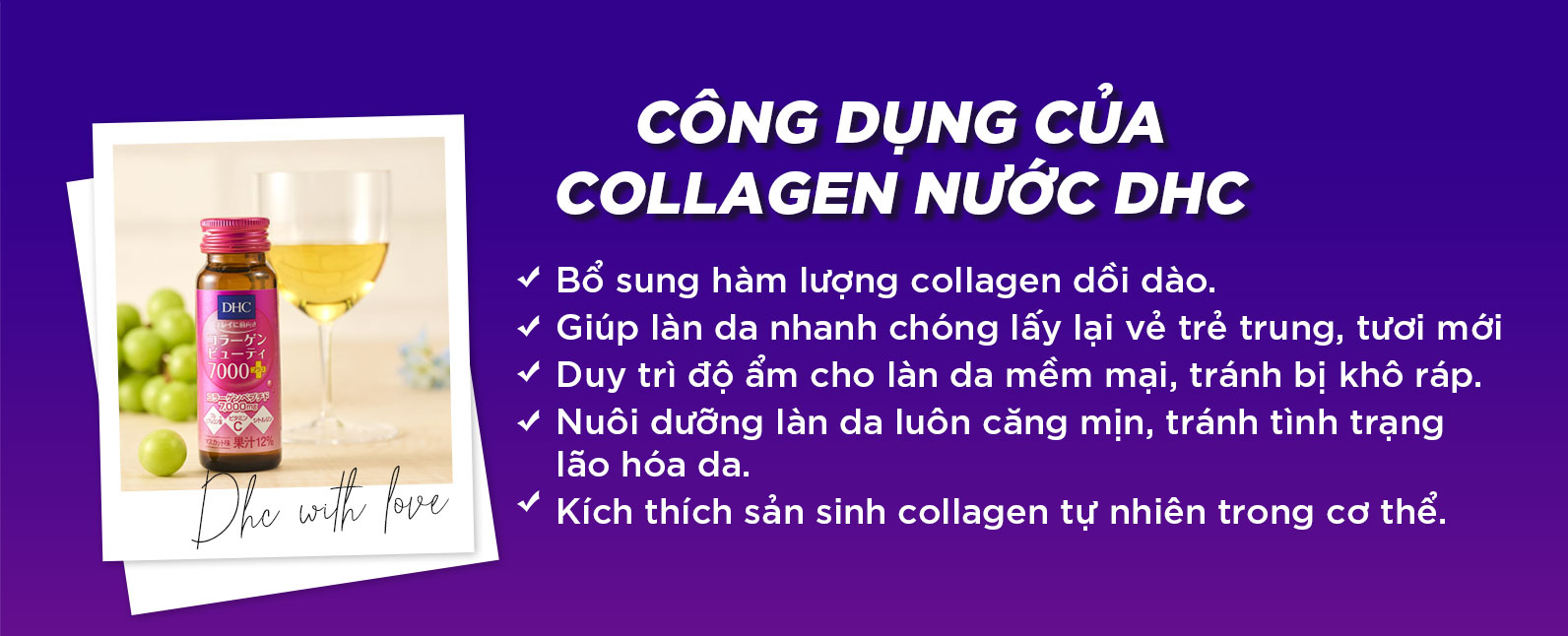 Công dụng collagen nước DHC
