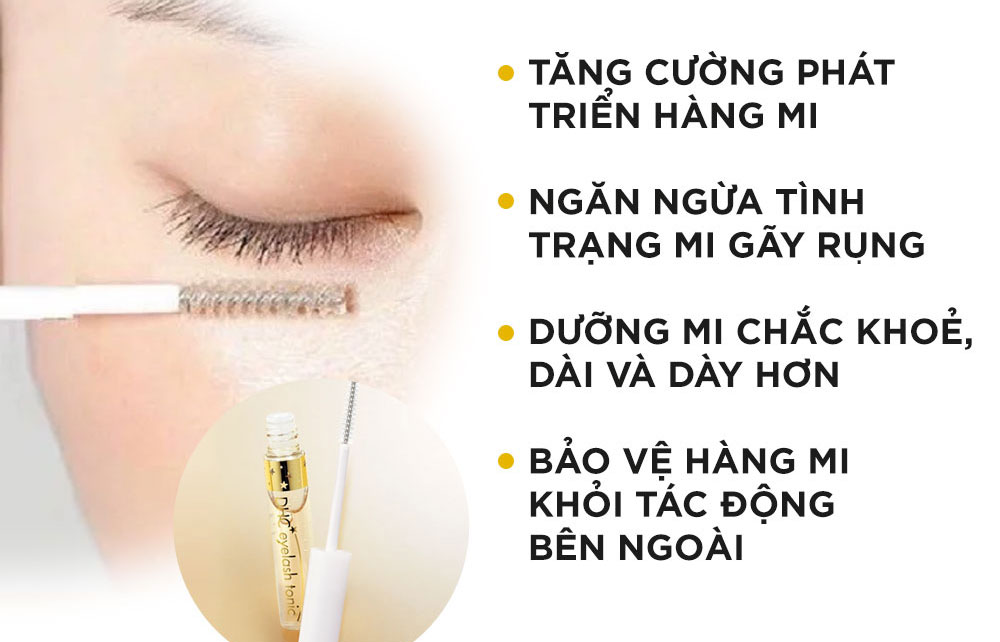 Tinh hóa học chăm sóc mi DHC Eyelash Tonic hùn đảm bảo an toàn sản phẩm mi kiên cố khỏe
