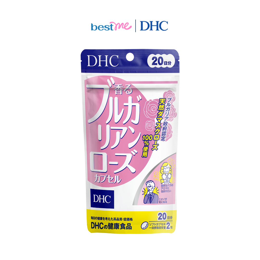Thực phẩm bảo vệ sức khỏe DHC Bulgarian Rose Capsule dạng viên uống