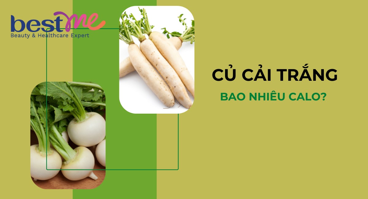 Củ cải trắng bao nhiêu calo? Gợi ý món ăn từ củ cải ít calo hỗ trợ giảm cân 