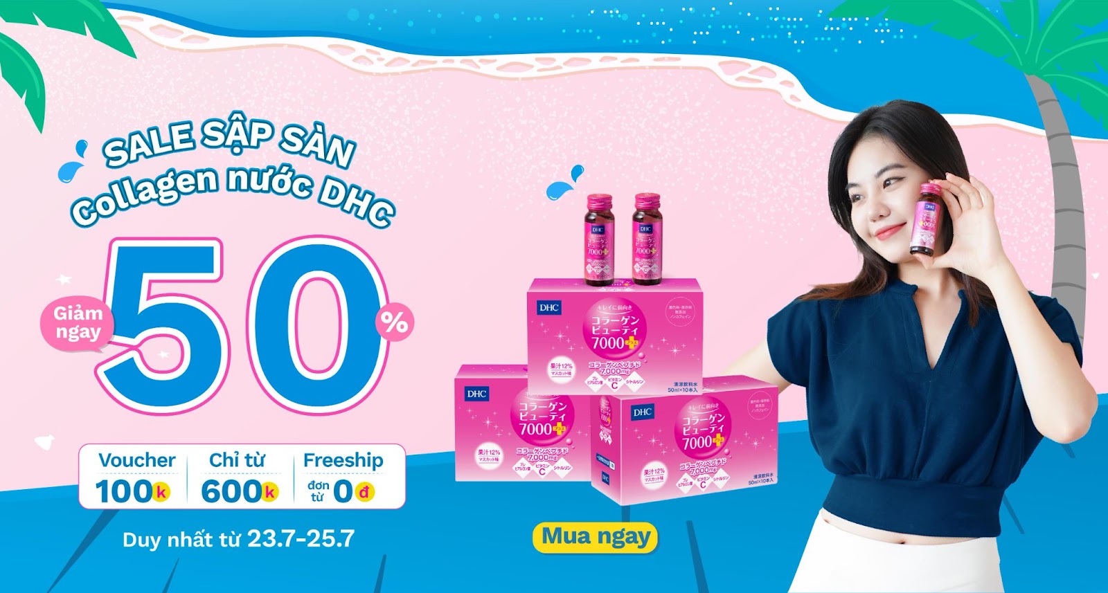 Cuối tháng giảm sâu 50% thực phẩm chức năng DHC - 1