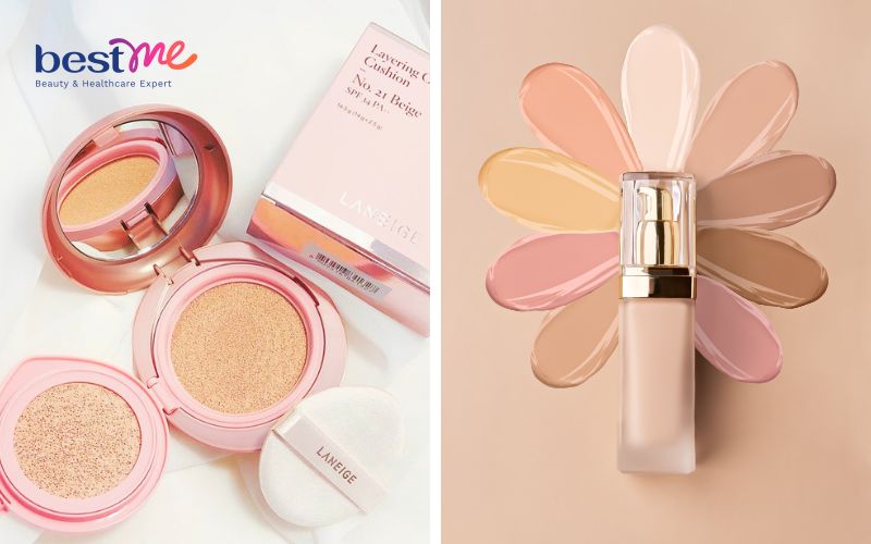 Cushion và kem nền khác nhau về hình thức