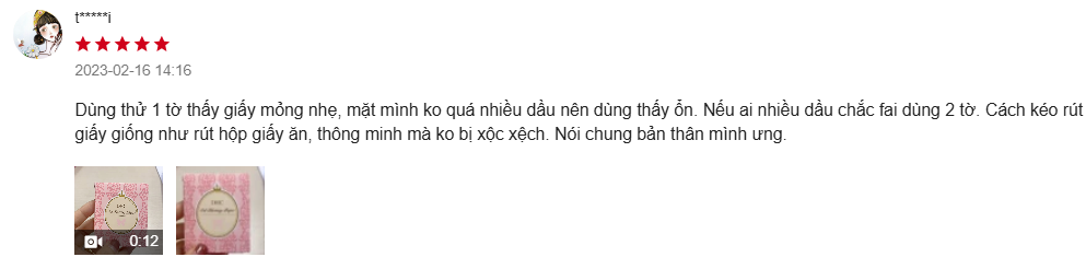 danh-gia-giay-tham-dau-dhc-nhat-ban-co-tot-khong-6 Đánh giá giấy thấm dầu DHC Nhật Bản có tốt không? - 6
