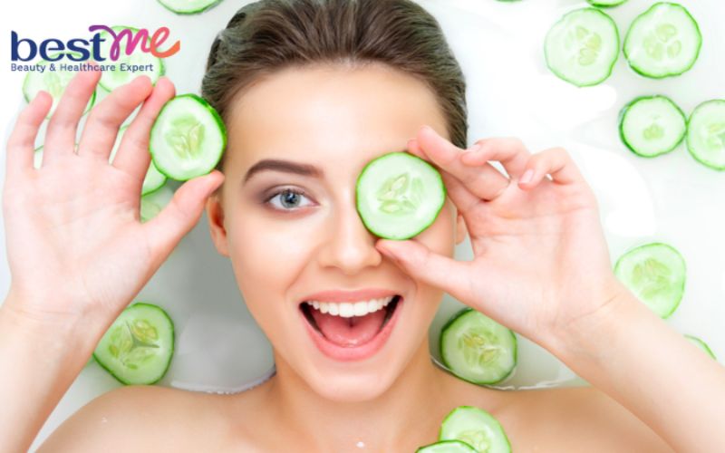 Mặt nạ dưa leo dưỡng da sạm màu