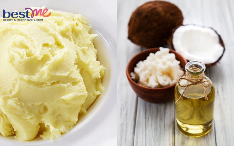 Dưỡng da với khoai tây và dầu dừa 