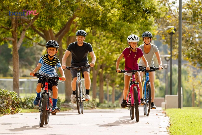 Đạp xe là môn thể thao tăng chiều cao rất tốt và có thể tập luyện mỗi ngày