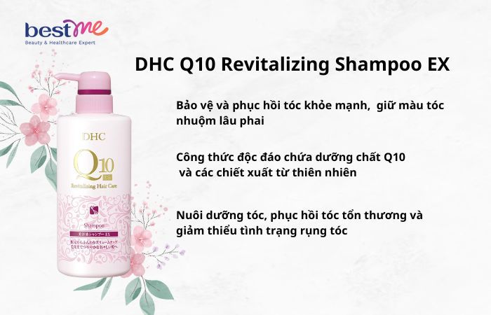 Q10 Revitalizing Shampoo EX là dầu gội dưỡng tóc nhuộm độc đáo của DHC