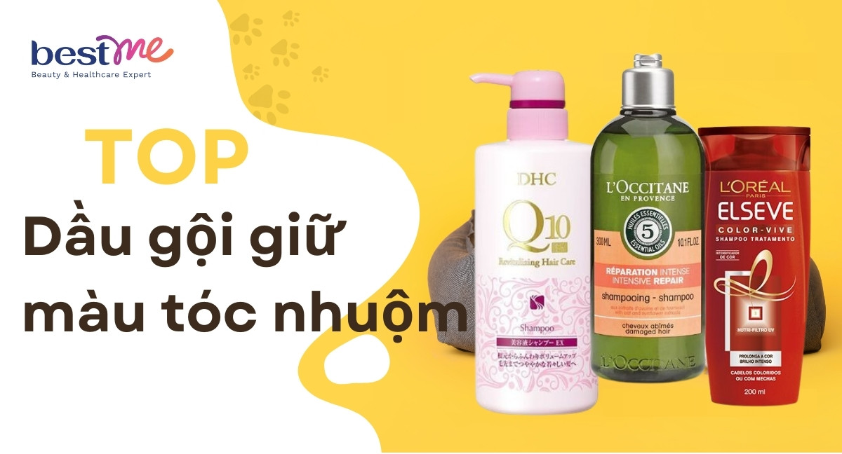 Top dầu gội giữ màu tóc nhuộm lâu nhất, bền nhất