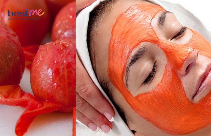 Mặt nạ thải độc da với cà chua
