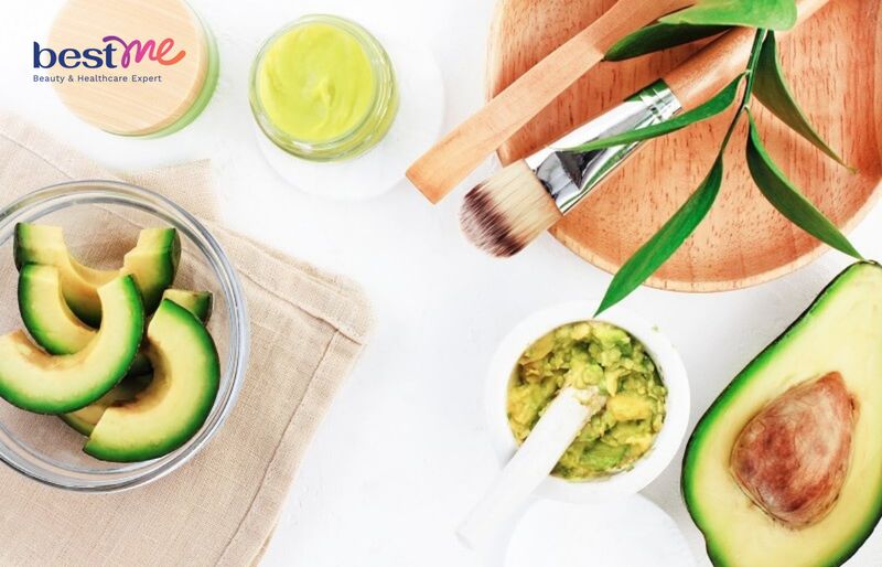 Mặt nạ thải độc từ quả bơ và kiwi