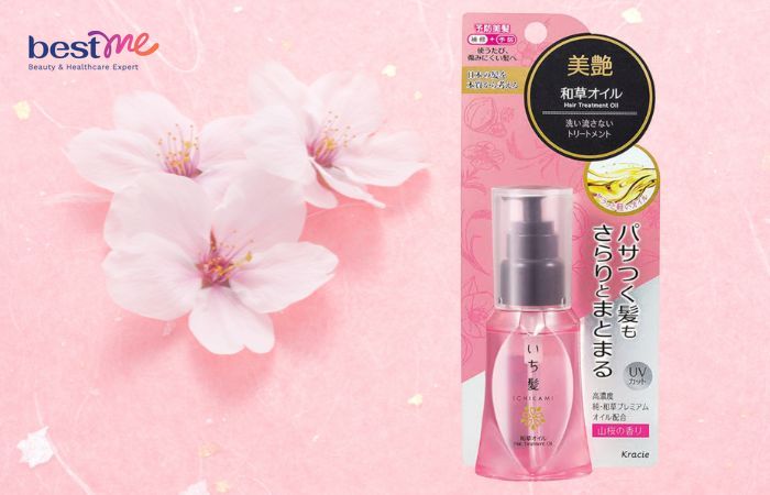 Kracie Ichikami Smoothing Hair Treatment Oil là một trong những dòng dầu oliu dưỡng tóc được yêu thích ở Nhật Bản