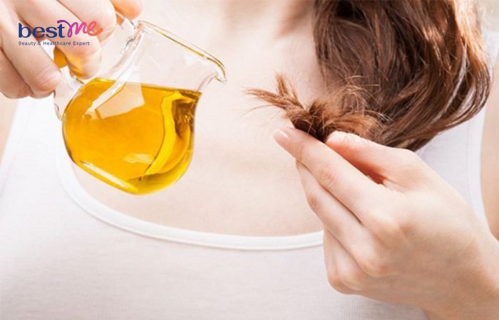 Dầu oliu giúp phục hồi lại tóc và giảm thiểu tình trạng tóc khô xơ, chẻ ngọn