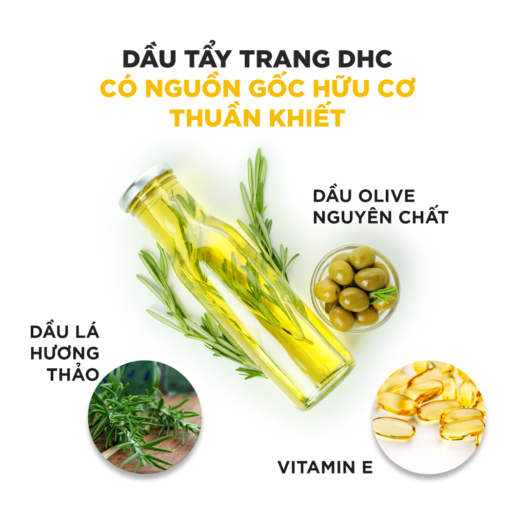 Thành phần dầu olive trong dầu tẩy trang olive DHC Deep Cleansing Oil