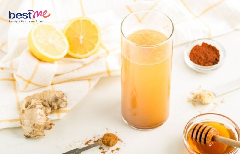 Detox chanh, quế và mật ong giúp giảm mỡ bụng hiệu quả.